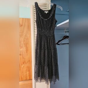 Max Studio Black and White Polka Dot Dress